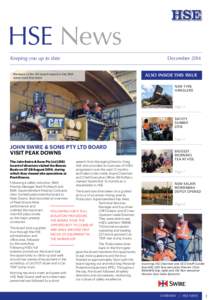 HSE News Keeping you up to date December[removed]Members of the JSS board inspect a Cat 793F