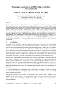 Assimilation of GPS radio occultation measurements at Mto-France