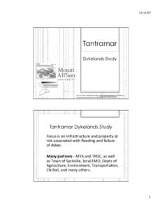12#11#07&  Tantramar Dykelands Study  Part&of&a&wider&collabora4ve&eﬀort&(www.atlan4cadapta4on.ca)&in&Atlan4c&