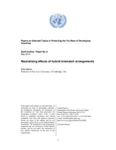 Microsoft Word - Paper 6 - Neutralizing Effects of Hybrid Mismatch Arrangements (Outline).docx