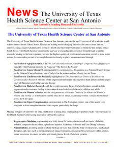 News The University of Texas  Health Science