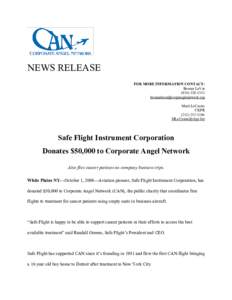 Air safety / Transport / Leonard Greene / Angel Flight / Corporate Angel Network / White Plains /  New York / Aviation