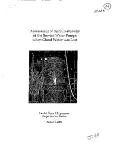 CNS Assessment of Survivability of the Service Water Pumps when Gland Waste Water was Lost.