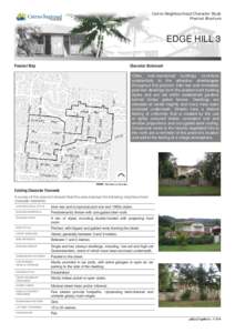 Cairns Neighbourhood Character Study Precinct Brochure EDGE HILL 3 Precinct Map