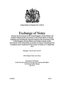 United States of America No[removed]Exchange of Notes between the Government of the United Kingdom of Great Britain and Northern Ireland and the Government of the United States of America Updating and Amending the Agr