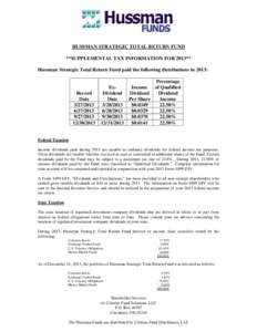 Microsoft Word - Hussman Strategic Total Return Fund[removed]doc