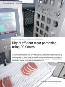 Automating meat processing centers to be more flexible and precise