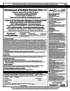 Fred D. Lublin / Magnetic resonance imaging / Medicine / Education / Medical education / Continuing medical education / Accreditation Council for Continuing Medical Education