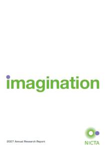 imagination[removed]Annual Research Report from imagination to impact Focusing on imagination