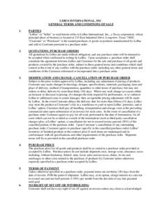 Microsoft Word - General Terms and Conditions of Sale