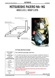 PIRANHA OFF ROAD PRODUCTS  BTMPO MITSUBISHI