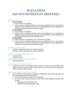 Kern County Parks and Recreation: Buena Vista Aquatic Recreation Area FAQs