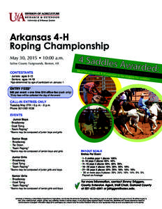2nd Annual Four-States 4-H Timed Event Championships