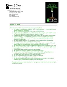 Microsoft Word - Greening efforts 2008.doc