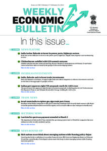 Issue no 559I February 17-February 24, 2014  WEEKLY ECONOMIC BULLETIN p[removed]