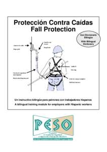 Protección Contra Caídas Fall Protection Con Diccionario Bilingüe With Bilingual Dictionary