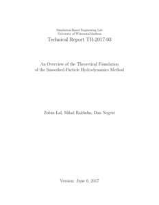 Simulation-Based Engineering Lab University of Wisconsin-Madison Technical Report TRAn Overview of the Theoretical Foundation