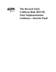 Revised Total Coliform Rule State Implementation Guidance Document