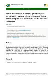 Biodiversity Data Journal 2: e1034 doi: [removed]BDJ.2.e1034