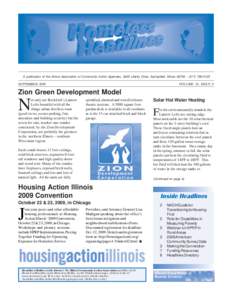 A publication of the Illinois Association of Community Action Agencies, 3435 Liberty Drive, Springfield, Illinois[removed][removed]SEPTEMBER 2009 VOLUME 19, ISSUE 9