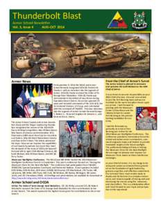Thunderbolt Blast Armor School Newsletter Vol. 3, Issue 4 AUG-OCTArmor News