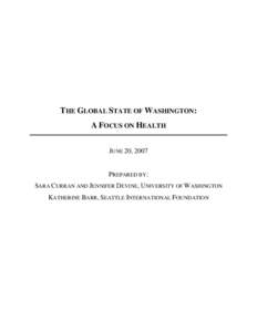 Association of American Universities / University of Washington / Public health / Washington State University / University of Washington Department of Global Health / Washington Global Health Alliance / Health / Association of Public and Land-Grant Universities / Global health