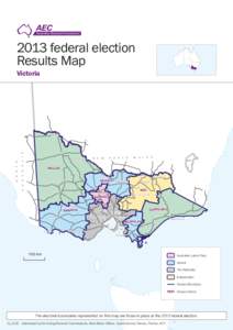 2013 federal election Results Map Victoria ! !