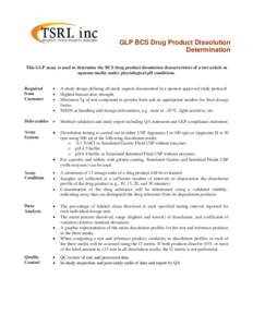 Microsoft Word - GLP BCS Drug Product Dissolution data sheet.docx