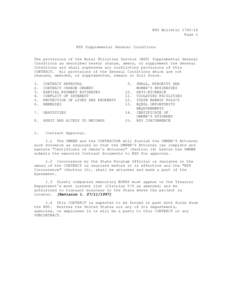 RUS Bulletin[removed]Page 1 RUS Supplemental General Conditions The provisions of the Rural Utilities Service (RUS) Supplemental General Conditions as described herein change, amend, or supplement the General