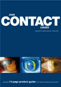 2008  CONTACT LENSES  Supplement to Australian Optometry October 2008