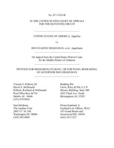 NoB IN THE UNITED STATES COURT OF APPEALS FOR THE ELEVENTH CIRCUIT ___________________________________ UNITED STATES OF AMERICA, Appellee vs.