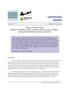 community stories January 2011 ISBN #[removed]