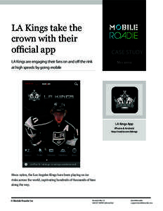 LA Kings take the crown with their official app CASE STUDY