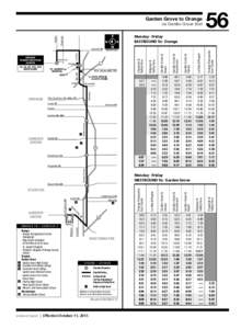 Garden Grove to Orange  E N  Orange Transportation Center