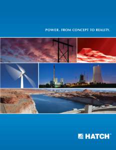 POWER . From concept to reality.  Contents Renewable Power 	 Hydroelectric ...........................  4 	 Water Resources .......................  6