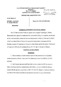 consent agreement, roger l. hanken, st. joseph, missouri, june 20, 2007, tsca[removed]