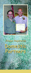 Oregon Department of Justice - Domestic Partners Brochure