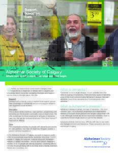 Support. Education. Care. Alzheimer Society of Calgary