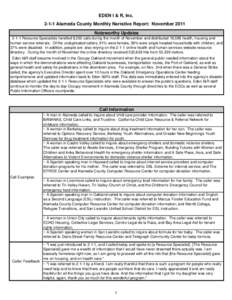 2-1-1 Monthly Narrative Report November 11.xls