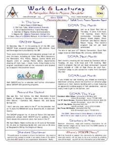 A Metropolitan Atlanta Masonic Newsletter [removed] In This Issue  June, 2008