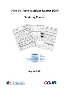 Ohio Uniform Incident Report
