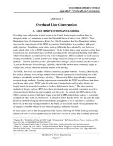 DECEMBER 2008 ICE STORM Appendix F - Overhead Line Construction APPENDIX F  Overhead Line Construction