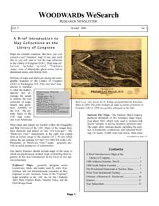 WOODWARDs WeSearch RESEARCH NEWSLETTER Vol. 9 October 2000