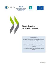 ACN Anti-Corruption Network for Eastern Europe and Central Asia  Ethics Training