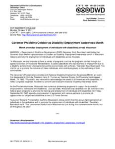 National Disability Employment Awareness Month / National Disability Employment Awareess Month / Disability