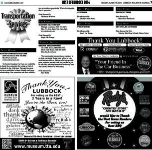 Best of Lubbock[removed]www.lubbockonline.com are our number one priority. ‘Where there’s pride, there’s precision.’”