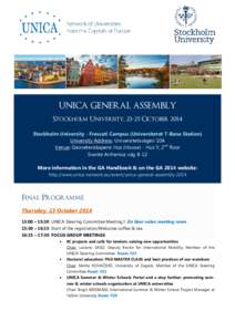 Unica / Institutional Network of the Universities from the Capitals of Europe / Tallinn University / Christianity / Rector