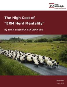 THE HIGH COST OF “ERM HERD MENTALITY”