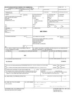 1. REQUISITION NUMBER SOLICITATION/CONTRACT/ORDER FOR COMMERCIAL ITEMS OFFEROR TO COMPLETE BLOCKS 12, 17, 23, 24, AND[removed]CONTRACT NO.