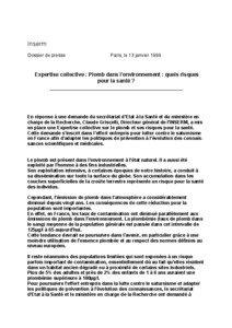 Inserm Dossier de presse